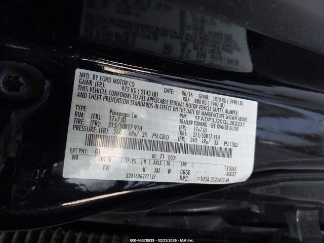 Ford Focus Titanium 2016 1FADP3J20GL362231 Image 9
