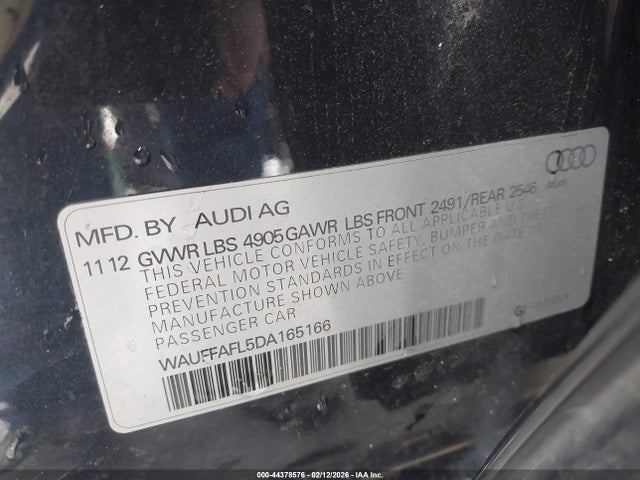 2013 AUDI A4 WAUFFAFL5DA165166 Photo 8