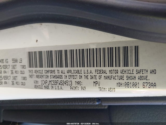 Aukcja sprzedaży 2015 Jeep Cherokee Latitude, vin: 1C4PJMCS9FW524513, numer aukcji: 44378726