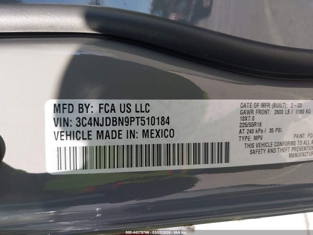 Jeep Compass Altitude 4x4 2023 3C4NJDBN9PT510184 Image 9