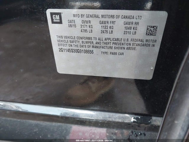 2G1145S30G9108656 Chevrolet IMPALA 2LZ