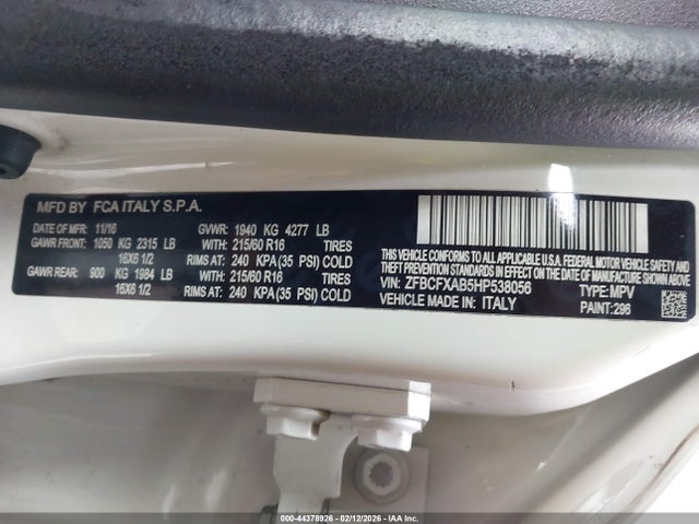 2017 FIAT 500X ZFBCFXAB5HP538056 Photo 8