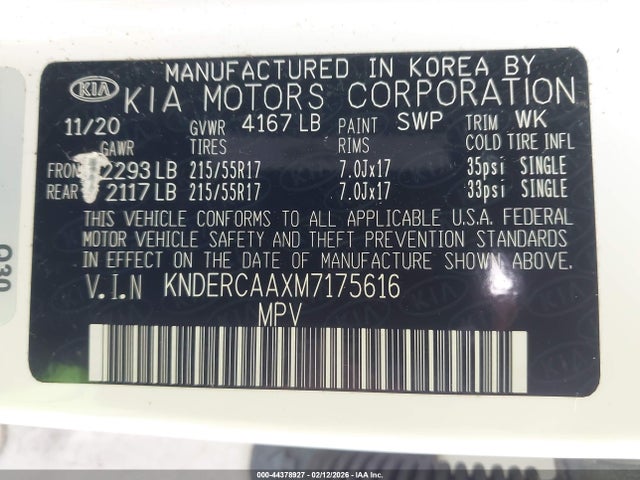 KIA SELTOS EX 2021 KNDERCAAXM7175616 Image 9
