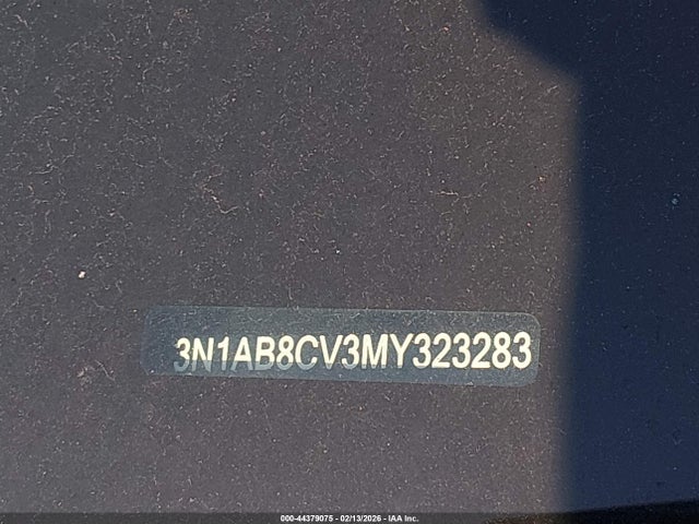 3N1AB8CV3MY323283 Nissan Sentra Sv Xtronic Cvt