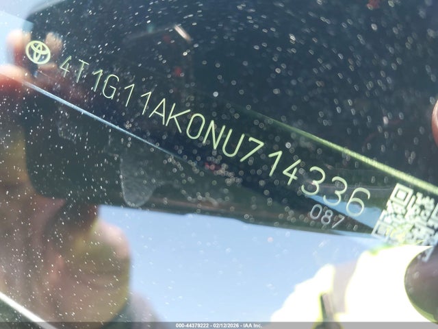 4T1G11AK0NU714336 Toyota CAMRY SE