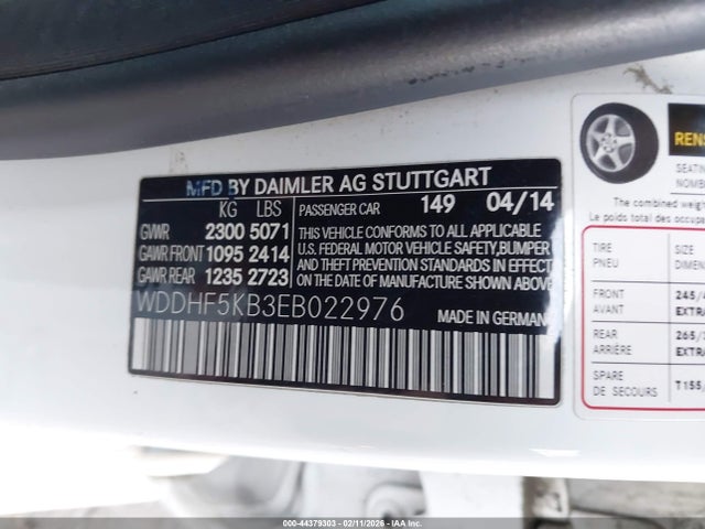 Mercedes-Benz E 350 2014 WDDHF5KB3EB022976 Image 9