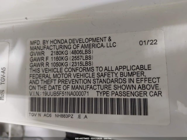 2022 ACURA TLX 19UUB5F51NA000071 Photo 8
