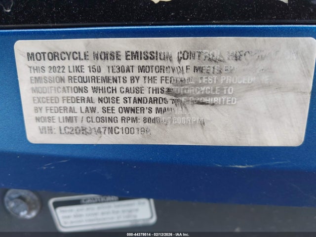 Kymco Usa Inc Like 150 2022 LC2DBJ147NC100196 Image 10