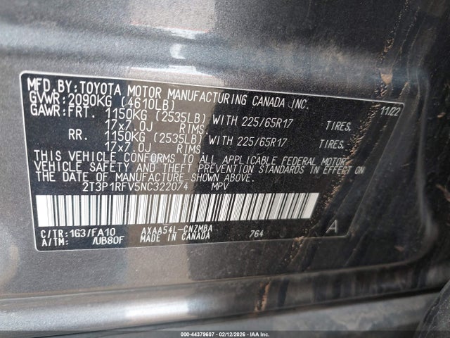 2022 TOYOTA RAV4 2T3P1RFV5NC322074 Photo 8