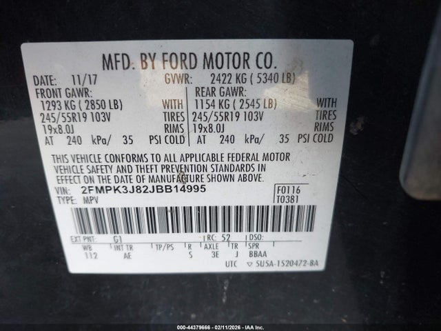 2018 FORD EDGE 2FMPK3J82JBB14995 Photo 8