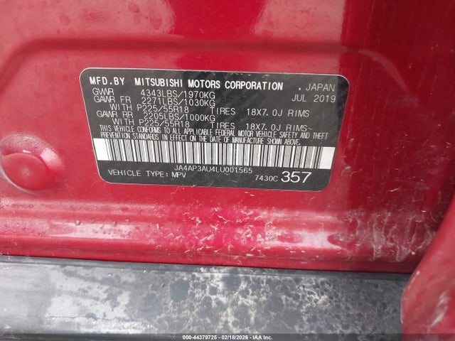 2020 MITSUBISHI OUTLANDER SPORT JA4AP3AU4LU001565 Photo 8