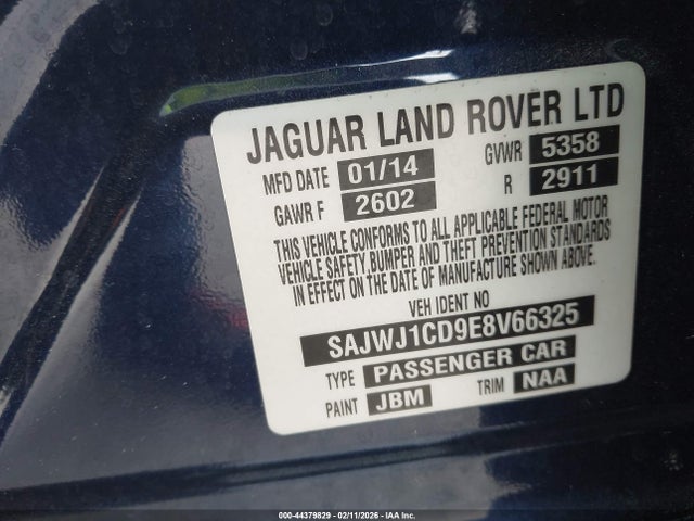 2014 JAGUAR XJ SAJWJ1CD9E8V66325 Photo 8