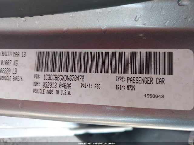 2013 CHRYSLER 200 1C3CCBBGXDN678472 Photo 8