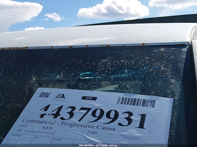 Aukcja sprzedaży 2012 Ram 2500 St, vin: 3C6LD5AT1CG192043, numer aukcji: 44379931