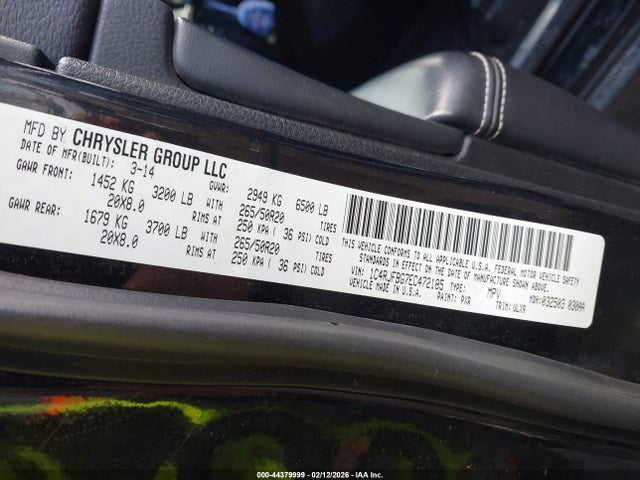 2014 JEEP GRAND CHEROKEE 1C4RJFBG7EC472185 Photo 8