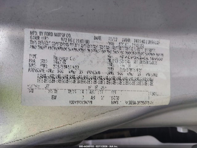 2013 FORD FOCUS 1FADP3K24DL189050 Photo 8