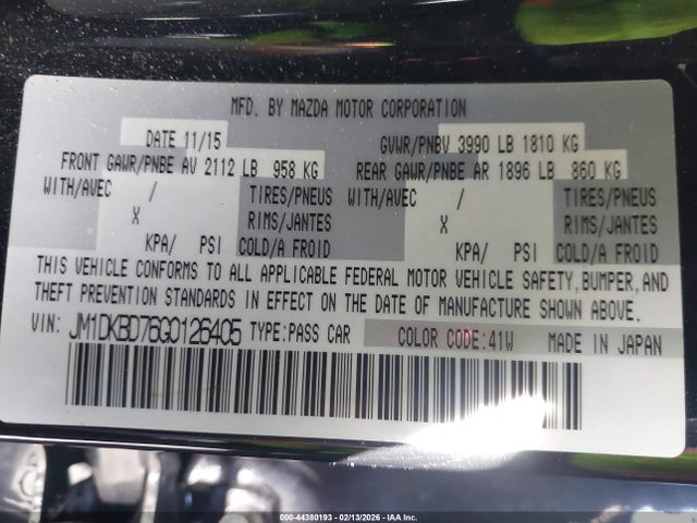 2016 MAZDA CX-3 JM1DKBD76G0126405 Photo 8