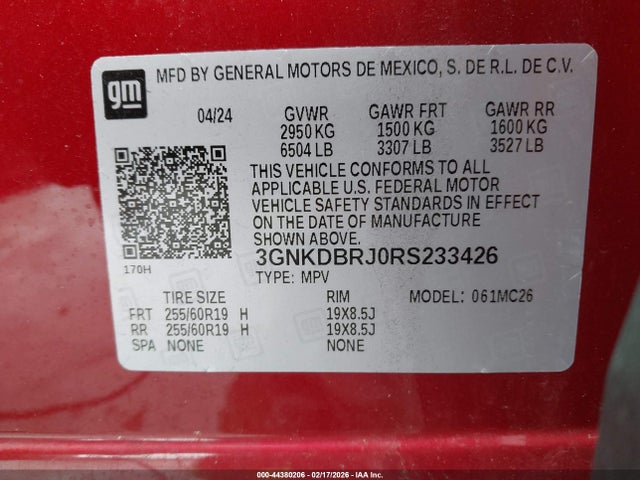 2024 CHEVROLET BLAZER EV 3GNKDBRJ0RS233426 Photo 8