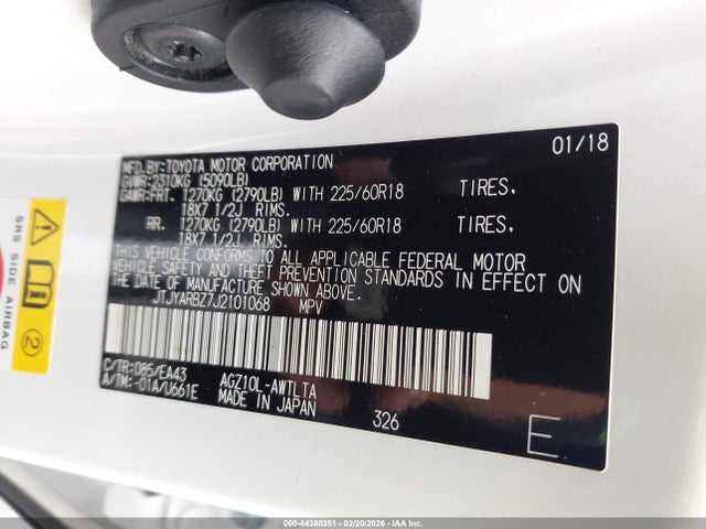 JTJYARBZ7J2101068 Lexus NX 300