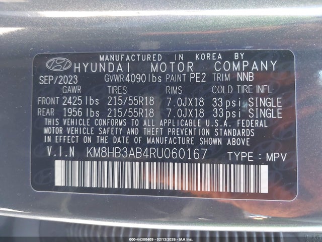 Hyundai Kona Sel 2024 KM8HB3AB4RU060167 Image 9