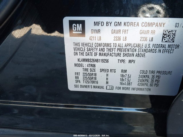 Продаж на аукціоні авто 2022 Buick Encore Gx Fwd Preferred, vin: KL4MMBS26NB119256, номер лоту: 44380413