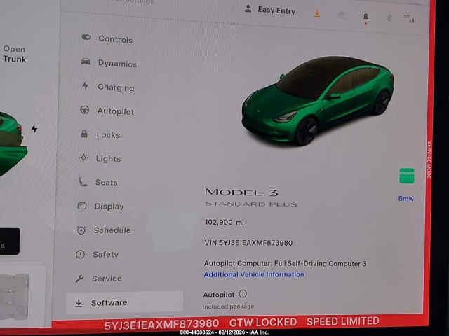 2021 TESLA MODEL 3 5YJ3E1EAXMF873980 Photo 6