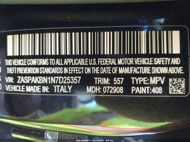 2022 ALFA ROMEO STELVIO ZASPAKBN1N7D25357 Photo 8