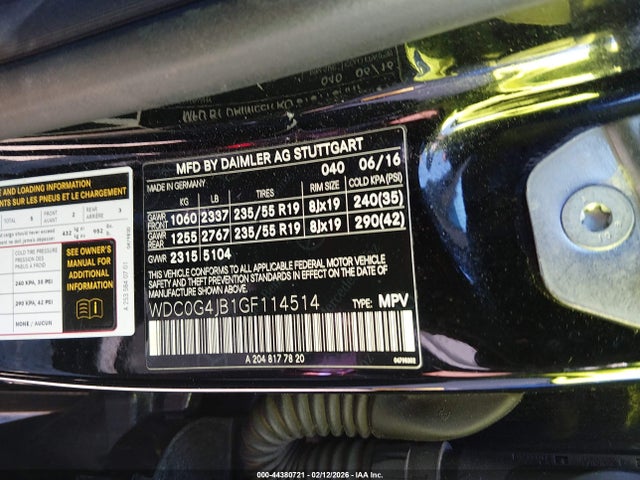 2016 MERCEDES-BENZ GLC 300 WDC0G4JB1GF114514 Photo 8