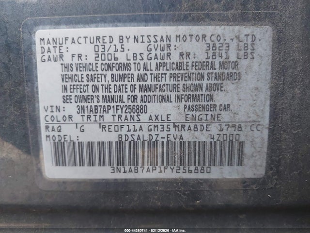 Nissan SENTRA SV 2015 3N1AB7AP1FY256880 Image 9