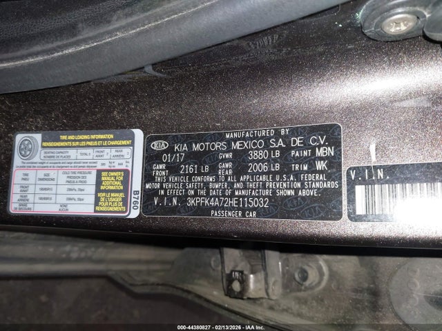 KIA FORTE LX 2017 3KPFK4A72HE115032 Image 9