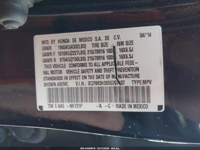 2014 HONDA CR-V 3CZRM3H30EG707107 Photo 8