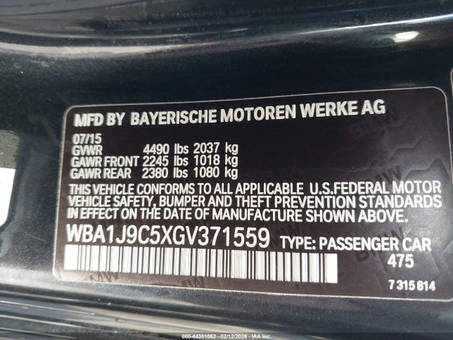 2016 BMW M235I WBA1J9C5XGV371559 Photo 8