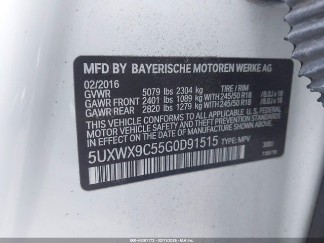 5UXWX9C55G0D91515 BMW X3 Xdrive28i