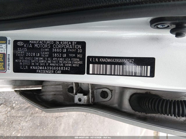 KIA RIO LX 2016 KNADM4A39G6668342 Image 9