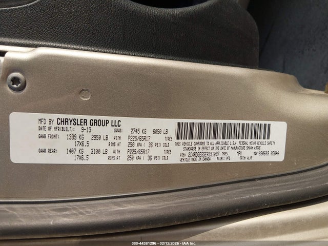 2C4RDGEG5ER151097 Dodge Grand Caravan R/t