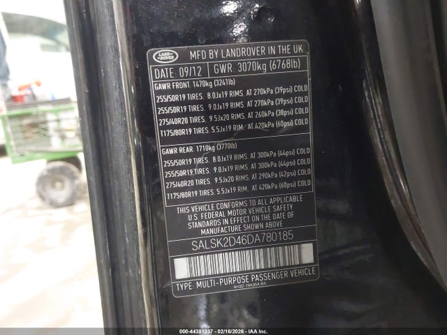 2013 LAND ROVER RANGE ROVER SPORT SALSK2D46DA780185 Photo 8