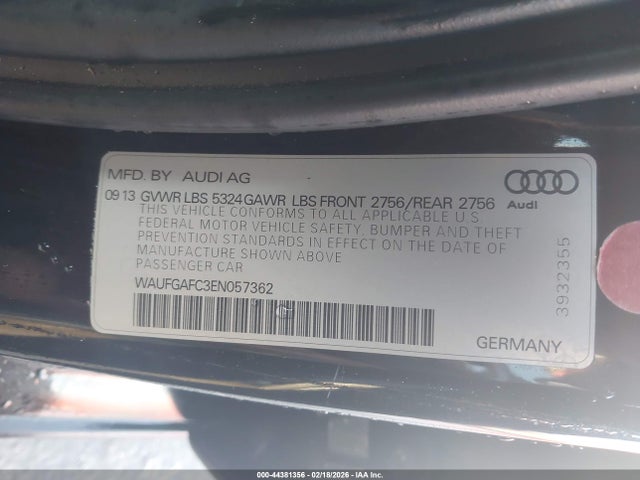 2014 AUDI A6 WAUFGAFC3EN057362 Photo 8