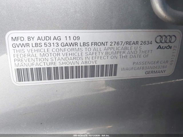 2010 AUDI A6 WAUFGAFB3AN043284 Photo 8
