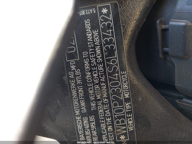 WB10P2304S6L33432 BMW S 1000 Rr
