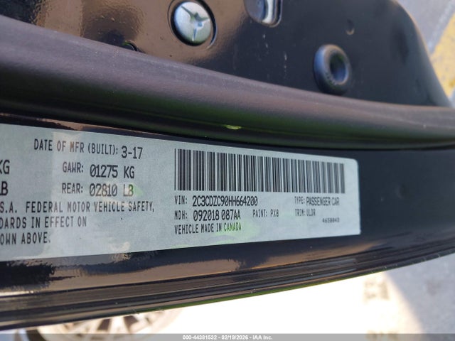 Aukcja sprzedaży 2017 Dodge Challenger Srt Hellcat, vin: 2C3CDZC90HH664200, numer aukcji: 44381532
