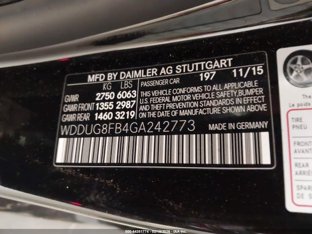 2016 MERCEDES-BENZ S 550 WDDUG8FB4GA242773 Photo 8