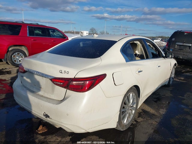 2019 Infiniti Q50 3.0t Luxe მანქანა იყიდება აუქციონზე, vin: JN1EV7AR4KM553942, აუქციონის ნომერი: 44381807