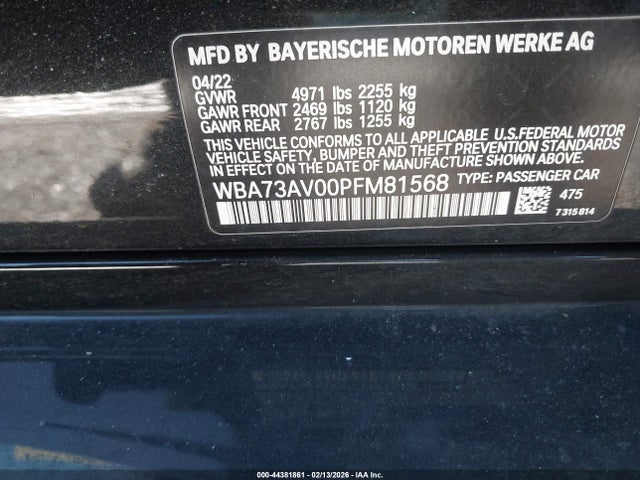 2023 BMW 430I GRAN COUPE WBA73AV00PFM81568 Photo 8