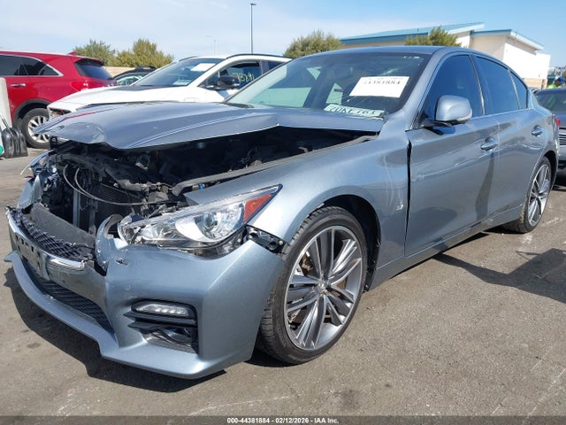 44381884 :رقم المزاد ، JN1BV7AP4EM677070 vin ، 2014 Infiniti Q50 Sport مزاد بيع
