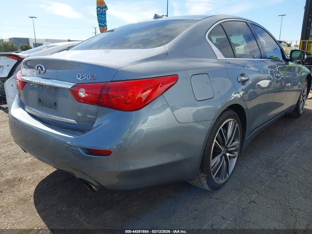 44381884 :رقم المزاد ، JN1BV7AP4EM677070 vin ، 2014 Infiniti Q50 Sport مزاد بيع
