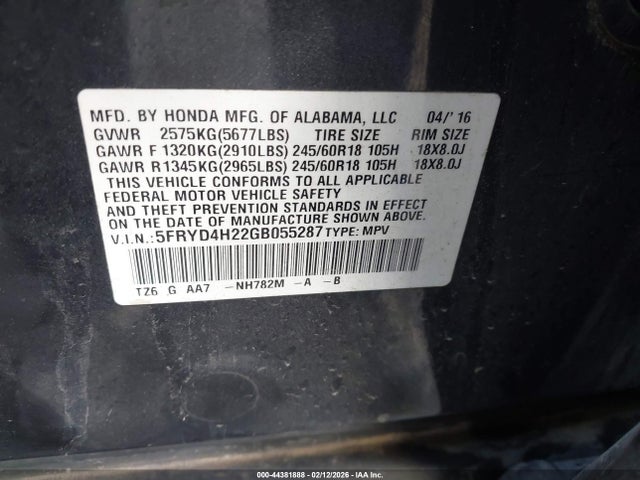 Acura Mdx Acurawatch Plus Package 2016 5FRYD4H22GB055287 Image 9