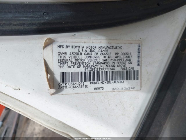 Aukcja sprzedaży 1995 Toyota Avalon Xls, vin: 4T1GB11E1SU035744, numer aukcji: 44382368