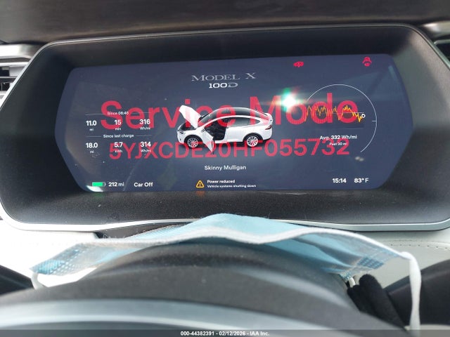 5YJXCDE20HF055732 Tesla Model X 100d/75d/90d