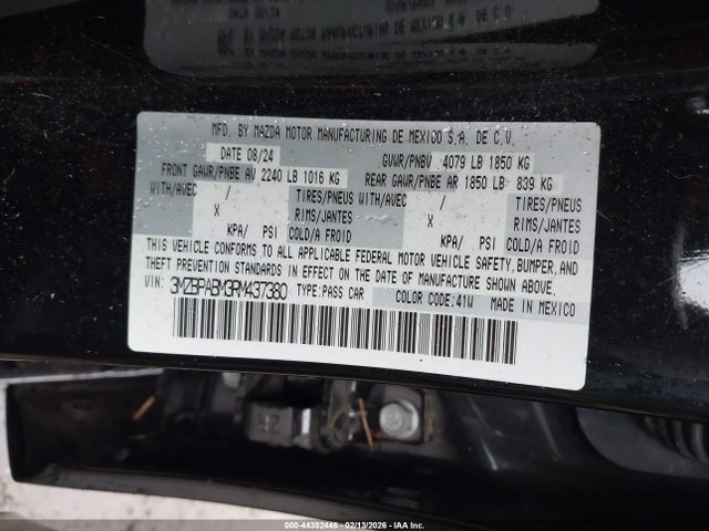 Mazda Mazda3 2.5 S Select Sport 2024 3MZBPABM3RM437380 Image 9