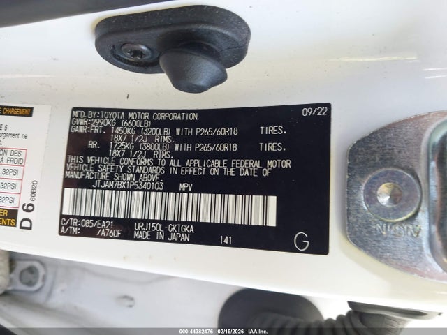 44382476 :رقم المزاد ، JTJAM7BX1P5340103 vin ، 2023 Lexus Gx 460 Premium مزاد بيع